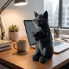 Artistic Cat Sculpture Plastic Glasses Cat Statue Cute Desktop Statue  Desktop Decor