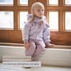 David Bella Boys' and Girls' Fleece-Lined Pants, Children's Thickened Sweatpants, Baby Casual Pants, Winter Children's Clothing