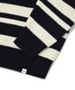 COVERNAT Two-Tone Striped Crew Neck Knit Navy