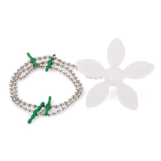 Pipe Unclogger Disposable Flower Decor Drain Strainer with Chain Anti Clog Hair Catcher Sink Tub Shower Kitchen Drain Cleaner