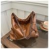 2024 New Spring Stylish Shoulder Crossbody Bag For Women Chic Street Style Pu Bucket Bag In Black/brown/silver/white