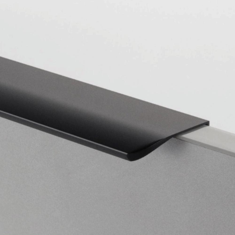 Black/gold/grey Arc Door Handle Double Hole Wardrobe Long Handle Hidden Cabinet Handle  Wardrobe