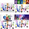 Colorful Pvc Brain Battle Figurines Set 10 Unique Cake Decoration Toys Bagged