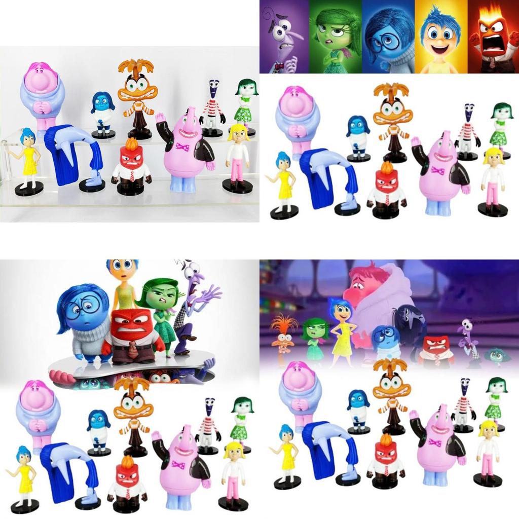 Colorful Pvc Brain Battle Figurines Set 10 Unique Cake Decoration Toys Bagged