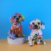 Colorful French Bulldog Statue Decorations Graffiti Art Pet Dog Figurines Home Wine Cabinet Living Room Desktop Animal Ornament