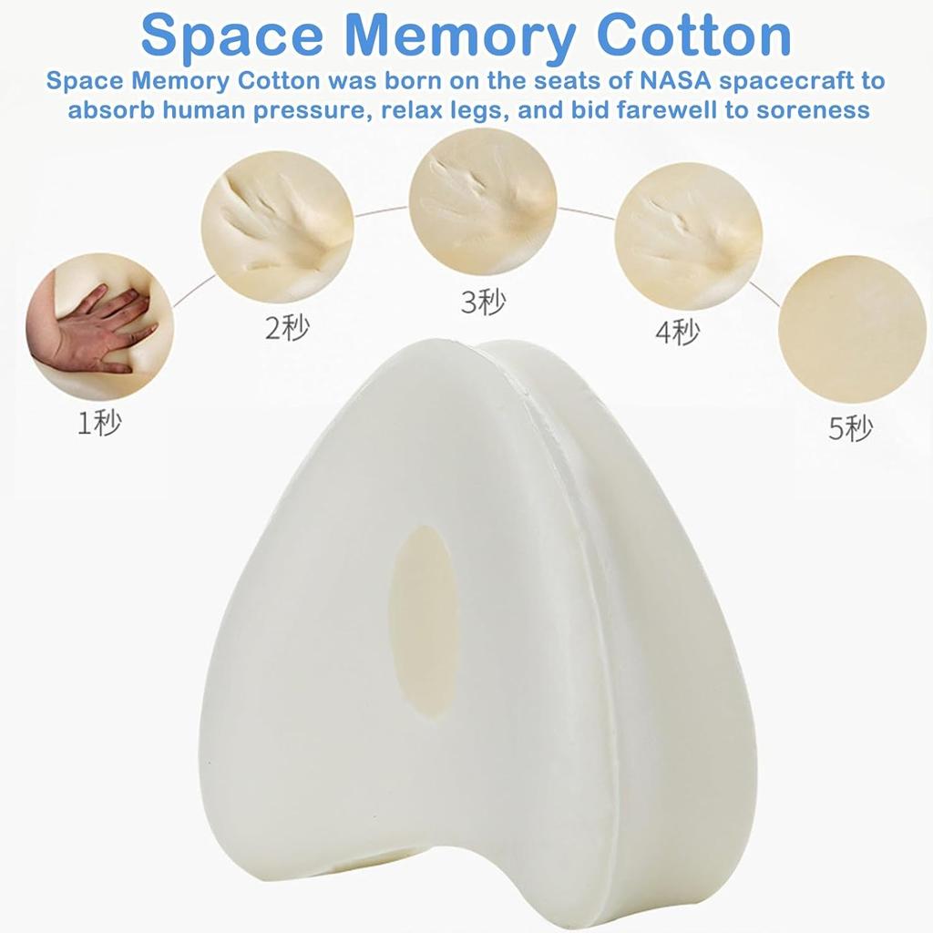 Memory Foam Leg Knee Foam Support Pillow Side Sleeper Sciatica Orthopedic Sciatica Back Hip Relief Pillow For Bed Sofa