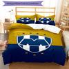 C.F.Monterrey Football Crest Art Printed Pattern Duvet Cover Set – includes 1 duvet cover and 2 matching pillowcases Bedroom decor Christmas gifts