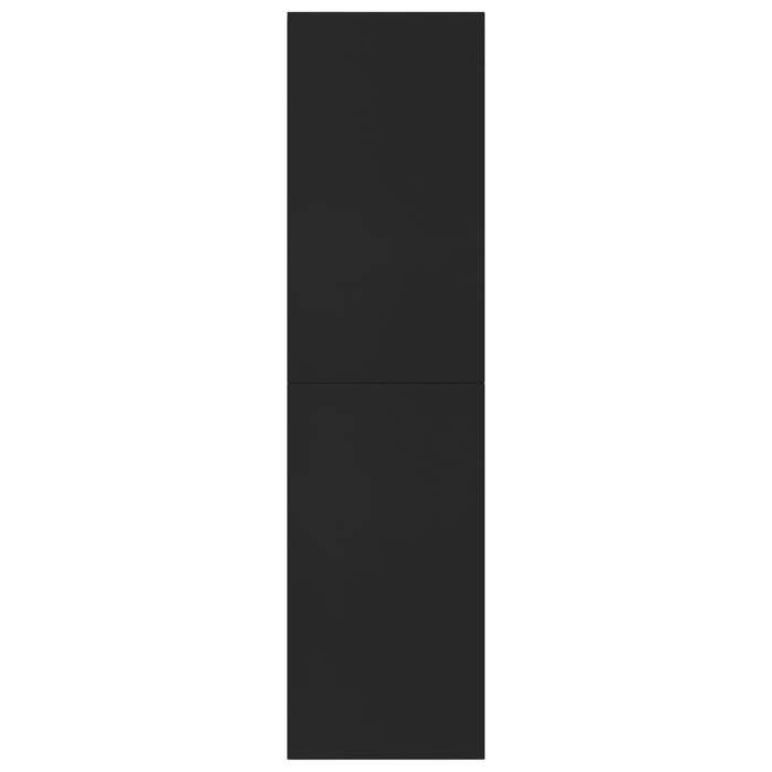 vidaXL Bibliothèque/Séparateur de pièce Noir Bois d’ingénierie 800658