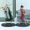 **18cm One Pie Anime Figure Pirate Warriors Monkey D Luffy Roronoa Zoro Sanji Usopp Action Figures Collectible Model Toys