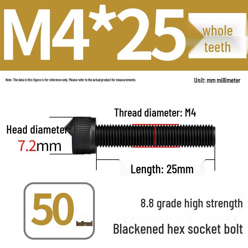 8.8 High-Strength Socket Head Cap Screw Bolt (M4-M20)