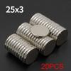 25x3mm Starker Neodym-Magnet N35 NdFeB Permanentmagnetischer Magnete Runde Superstarke Kühlschrankmagnete DIY