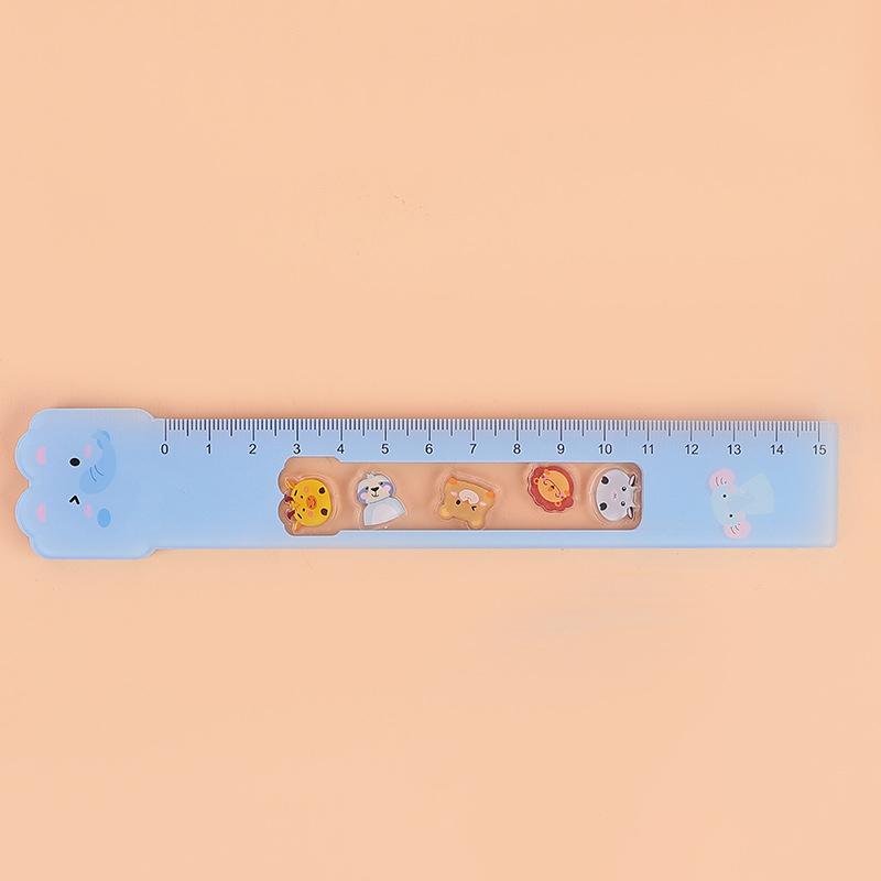 Acrylic Stationery Ruler Cartoon Animal Cartoon Ruler Cute Animal Ruler Lightweight For Student Use Classroom School Supplies