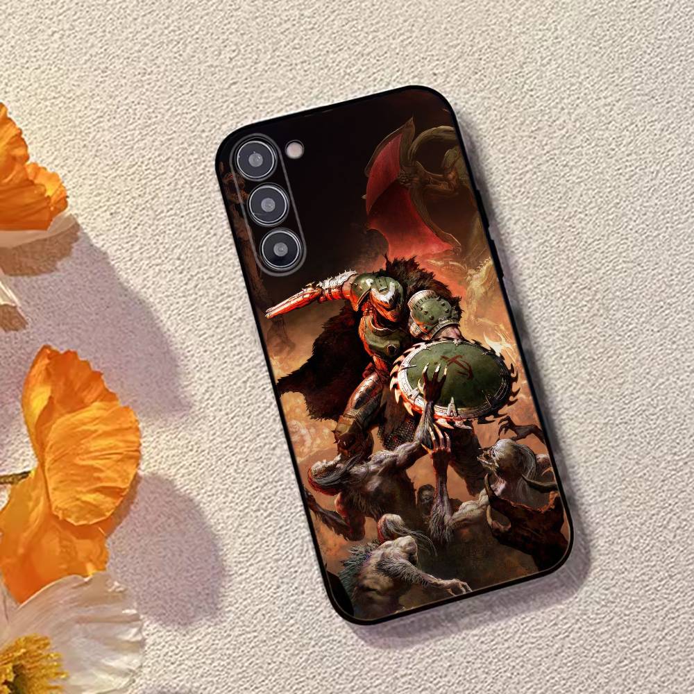 Game W-Warhammer-ES 40k Phone Case Black Silicone Soft For Samsung Galaxy A73,A72,A71,A70,A53,A52,A51