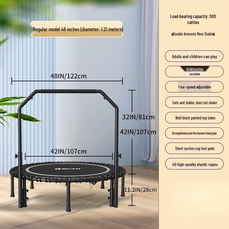 WEZHO Indoor Fitness Trampoline