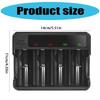 Advanced AA 3A C D Battery Charger for Rechargeable Batteries USB Fast Charging Slots with Auto Shut Feature