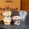 180ml Clear Plastic Cups with Lids - Sealable Disposable Containers for Catering, Parties, Desserts, Yogurt, Pudding & Snacks.