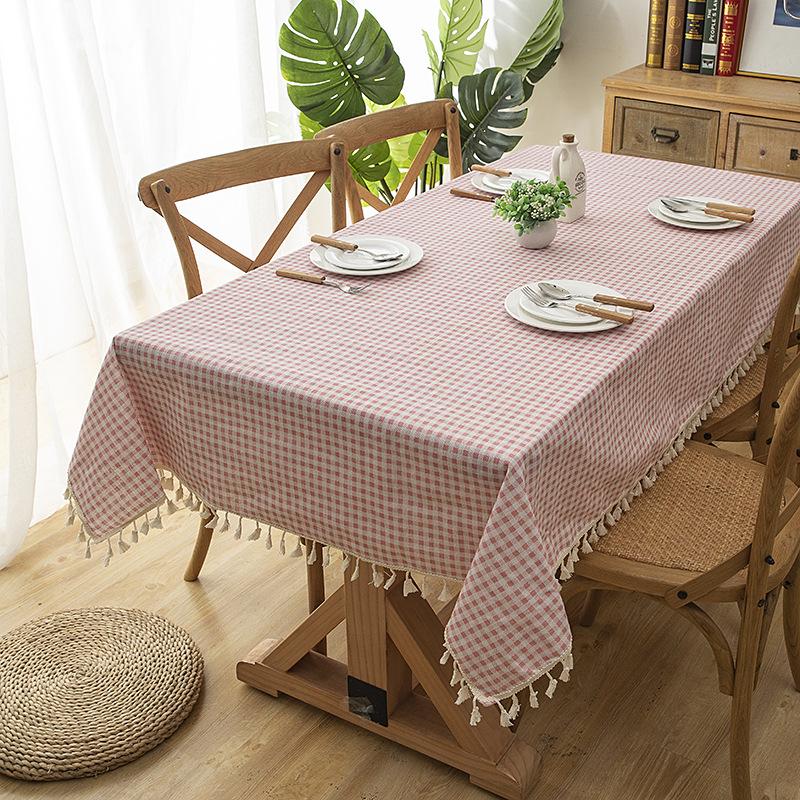 Modern Simple Tablecloth Fabric Cotton And Linen Small Fresh Internet Celebrity Household Rectangular Dining Table Cloth Coffee Table Tablecloth