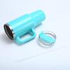 40oz Insulated Stainless Steel Coffee Mug with Handle, Reusable Straw Lid, Ideal for Cold Drinks, Travel, Gym, Car (light Blue)