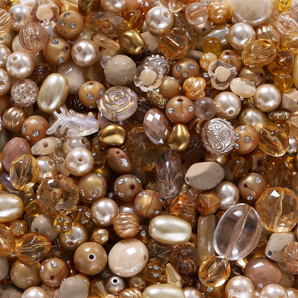 20g/Lot Mixed Shape Beads Acrylic Loose Spacer Bead for DIY Handmade Bracelet Necklace Jewelry Making Accessories Supplies
