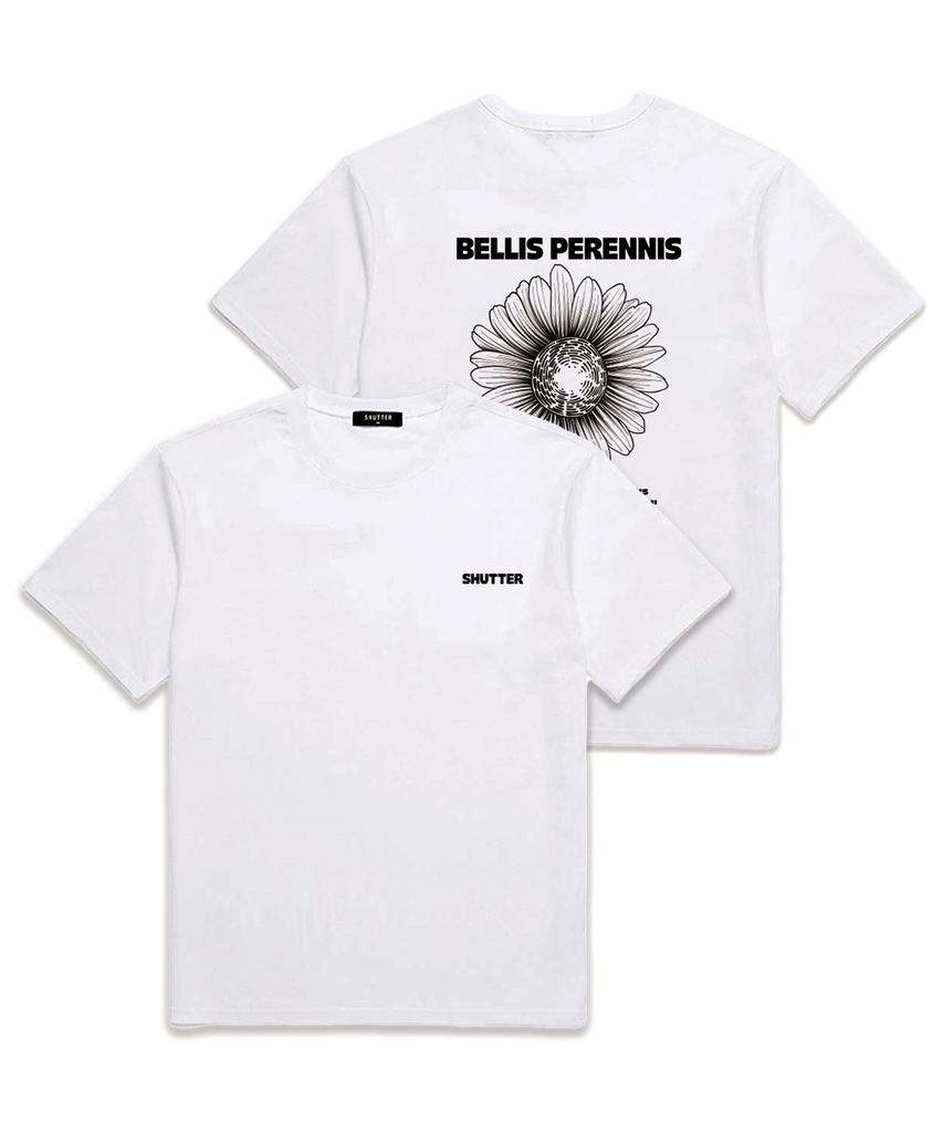 SHIRTER Bellis Logo Oversized Short Sleeve T-Shirt (Ss019) White