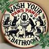 Vintage Black Cat Metal Sign 8x8 inch Rustic Aluminum Tin Plaque Wall Decor for Bar Pub Cafe Home Kitchen