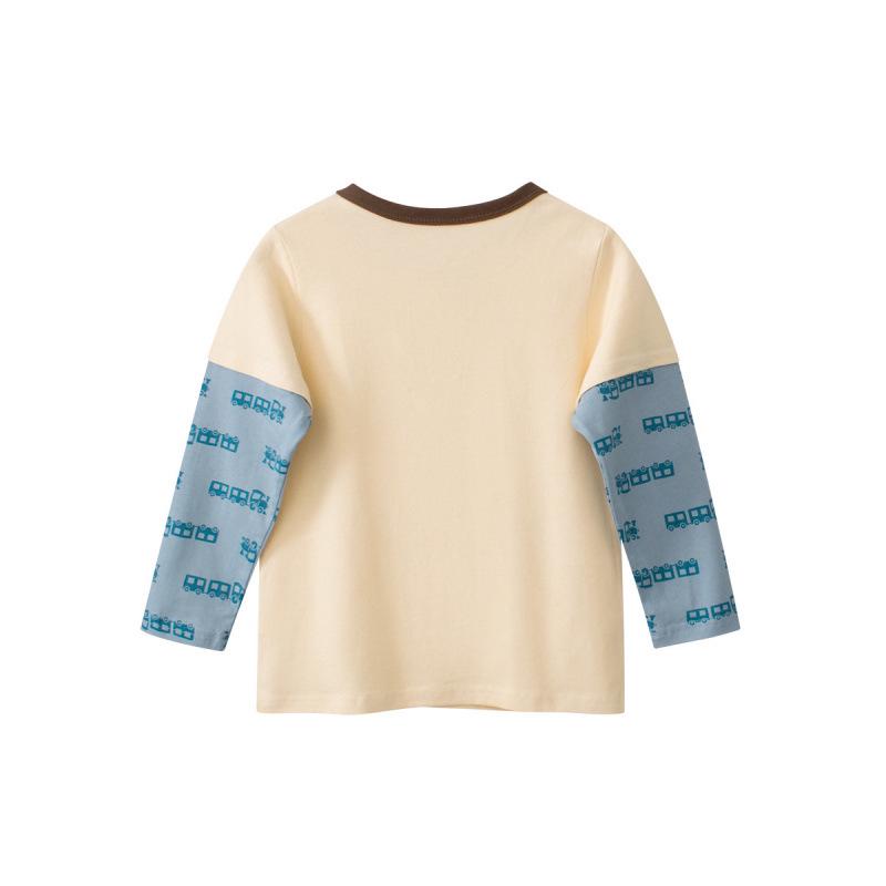 2026 Spring Korean Style Boys' Long Sleeve T-Shirt - 27Kids
