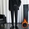 Versatile Ins Business Nine-point Small Trousers Men's Summer Loose Straight Wide-leg Trousers Thin Pants Drape Suit Trousers
