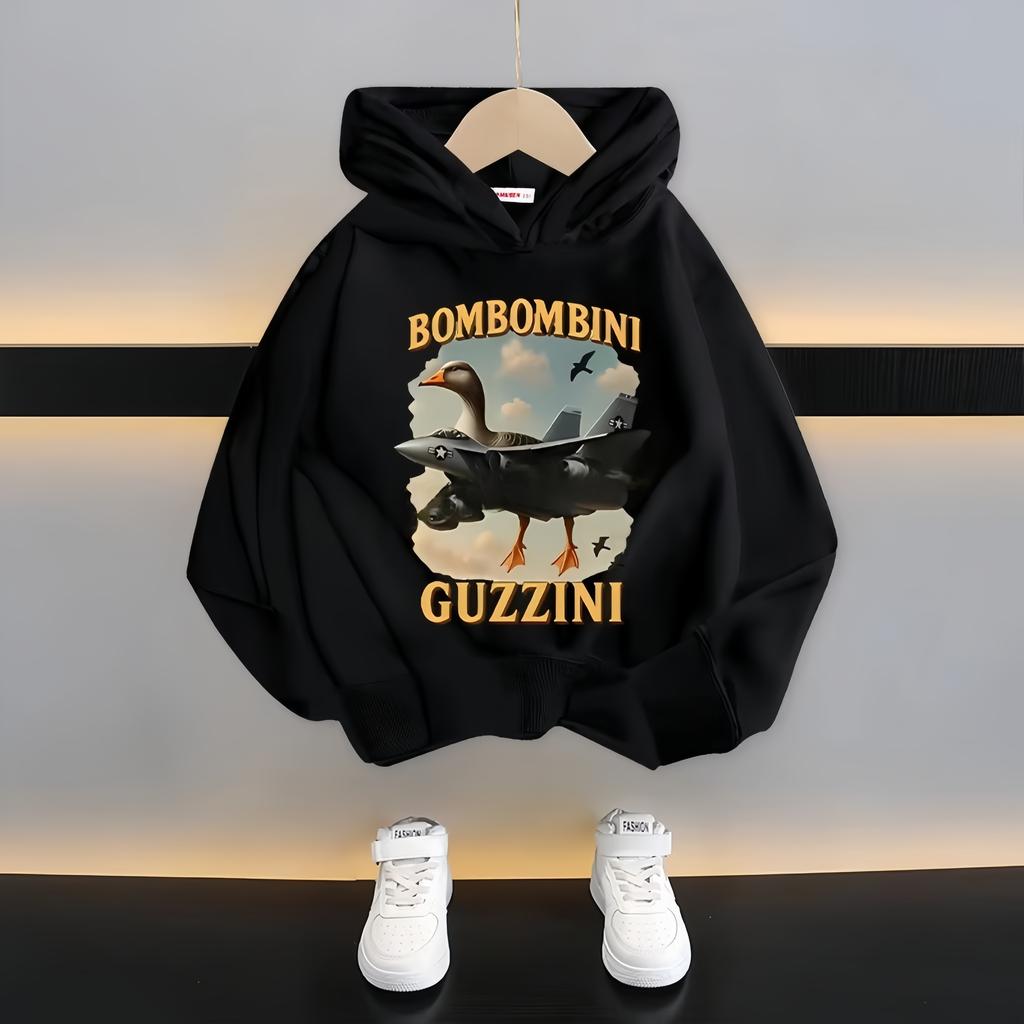 Italian Brainrot Kids Hoodie Funny Cartoon Graphic Thin Sweatshirts Tung Tungtung Sahur Casual Long Sleeve Tops Boy Girl Clothes