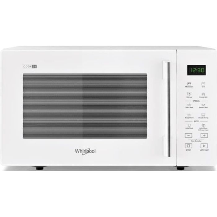 Four micro-ondes WHIRLPOOL MWP 254 W - Blanc - 950W - 24 à 29L - Contrôle électronique - Gril