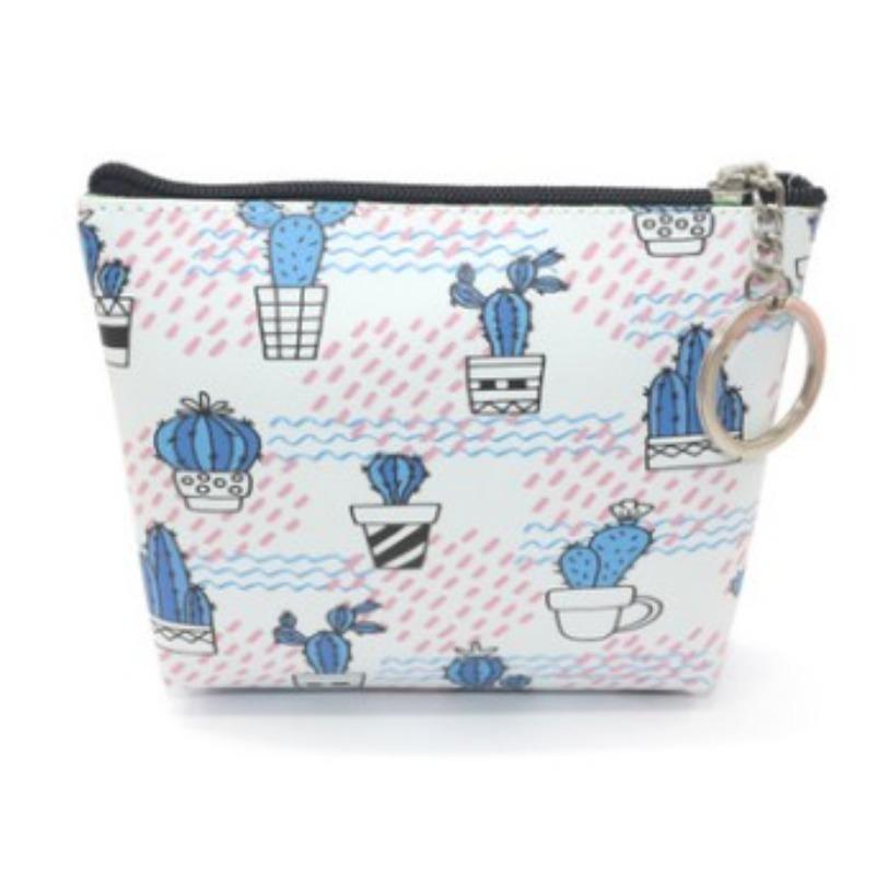 Cartoon Katze PU Leder Münztasche Reiner Reißverschluss Cartoon Süße Katze Münztasche Schlüsseltasche Geldtasche Damen Herren Geldbörse Kleine Brieftasche Kind