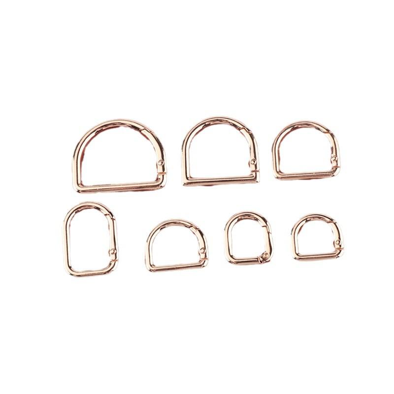 In-Stock: High-Grade D-Shaped Spring Ring Buckle for DIY Bag Handles & Straps