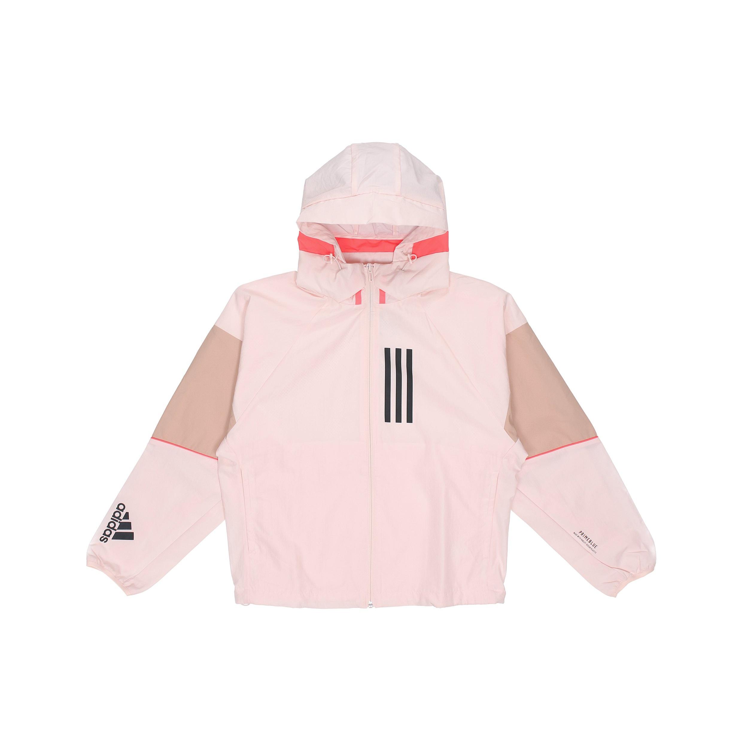 (WMNS) adidas W.N.D. Colorblock Sports Hooded Jacket Pink Red Women s GF0133 L