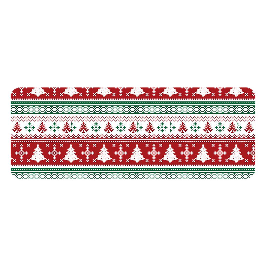 Christmas Kitchen Anti-slip Mat Carpet Flannel Doormat