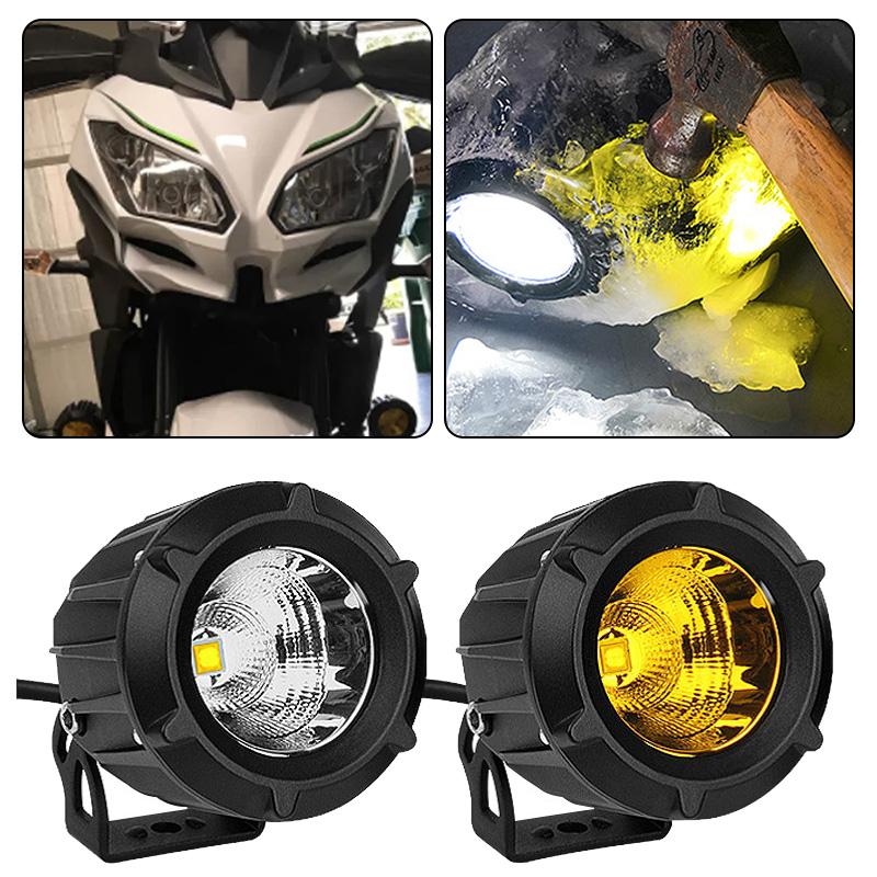 Motorcycle Led Headlight Spot Lamp Off-road Led Fog Lights Motorbike Scooter Vehicle Truck Running Lighting 3000K 6500k