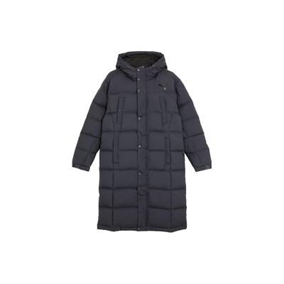 Printed Hooded Casual Long Down Jacket Men Outerwear Dive-Blue 674277-40