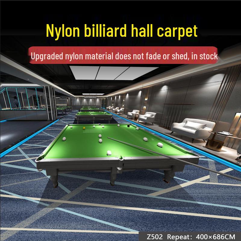 Billiard Room Nylon Carpet: Fireproof, Printed, Large Area, Wall-to-Wall for Halls & Clubs