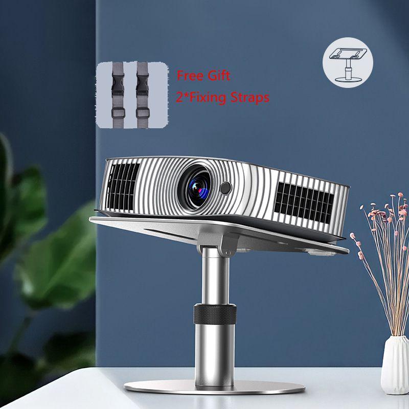 Oatsbasf Desktop Projector Holder Stand Multi-angle Height Adjustable Metal Foldable Laptop Stand Universal Projector Brackets