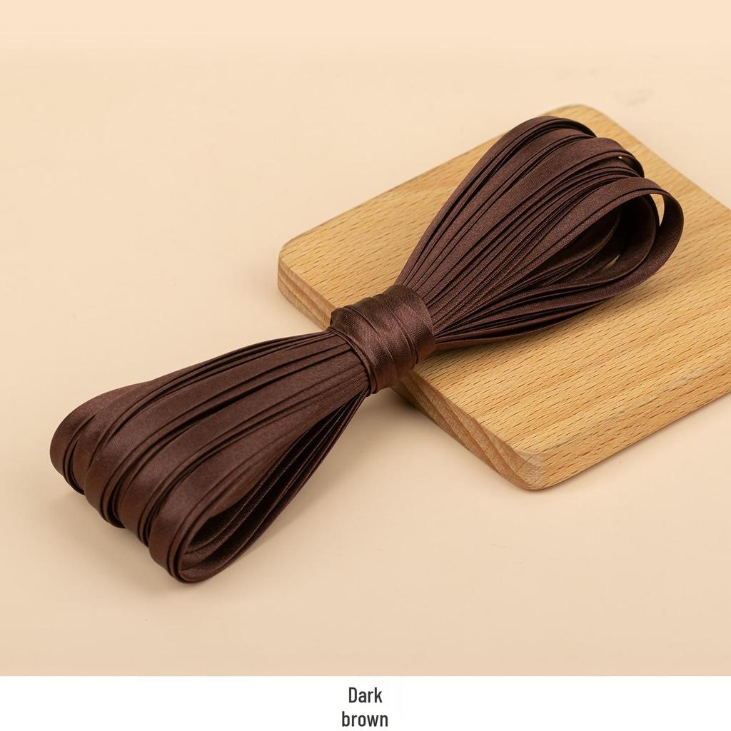 Hengmeihe Satin Cheongsam Paspelband - 0,6 cm Bügelfreie Saumeinfassung für Bekleidungszubehör