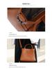 2025 Genuine Leather Women's Tote: European & American Style, Large Capacity Commuter Shoulder Bag