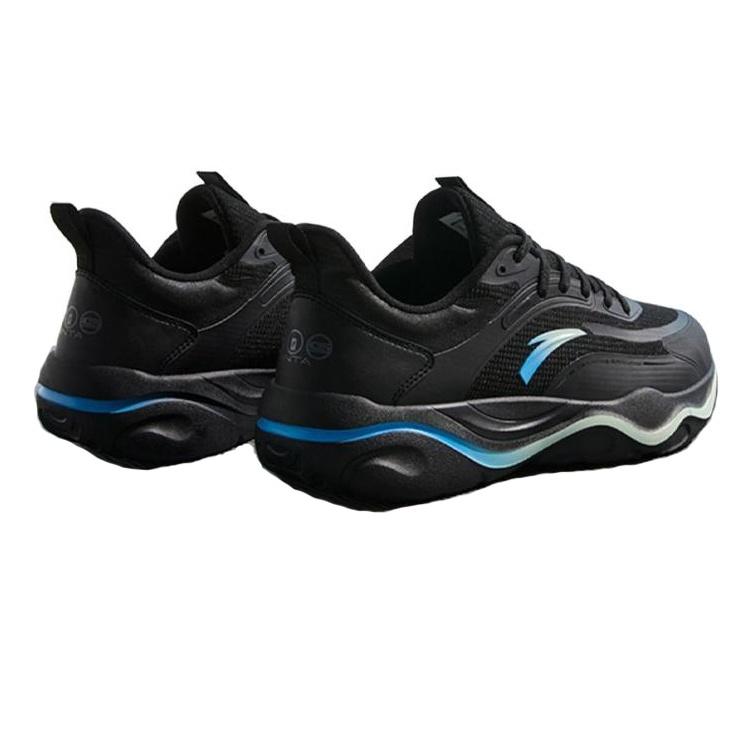 Anta Milk Nougat Candy Cushioning Lightweight Low Top Training Shoes Men's Black 912437701Q-3