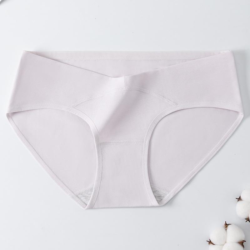 V Shape Maternity Cotton Underwear Antibacterial For Pregnant Women Early Mid Late Stage