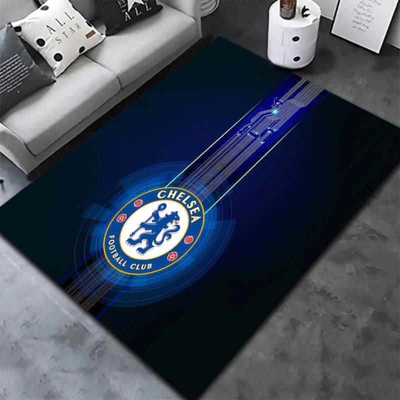 Chelsea F Teppich für Wohnzimmer Schlafzimmer Zuhause Sofadekoration, Kinder Spiel rutschfeste Bodenmatte