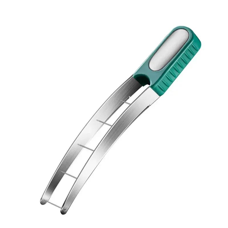 Krajalnica do arbuza ze stali nierdzewnej, krajalnica do arbuza, bezpieczny nóż do krojenia arbuza i owoców, krajalnica do melona, gadżet kuchenny