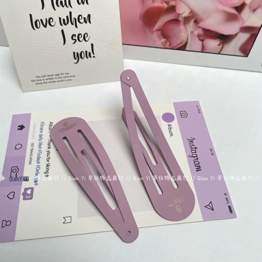 Elegant Metal Edge Hair Clip: High-End Fashion Accessory for Girls