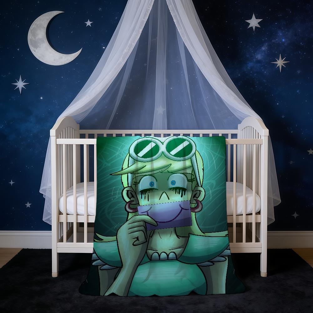 Blanket Animation L-Loud Super Warm Comfortable Plush Throw H-House-ES Blanket Child Home Sofa Bedroom Cartoon Gift