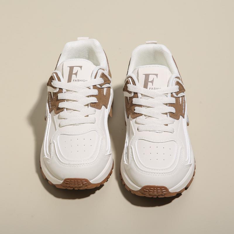 Fashion Casual Women White Shoes Adult Sneakers Ins Version Dad Shoes Women 2025 Spring Student Running Sports Thick Bottom Heightening