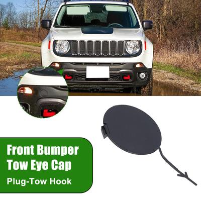 Car Front Bumper Tow Hook Eye Cap Cover Fit For Jeep Renegade 2015-2018 5XB38LXHAA