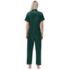 Shirt Ice Silk Pajamas Satin Suit Short Sleeve Long Pants Ladies Home Clothes