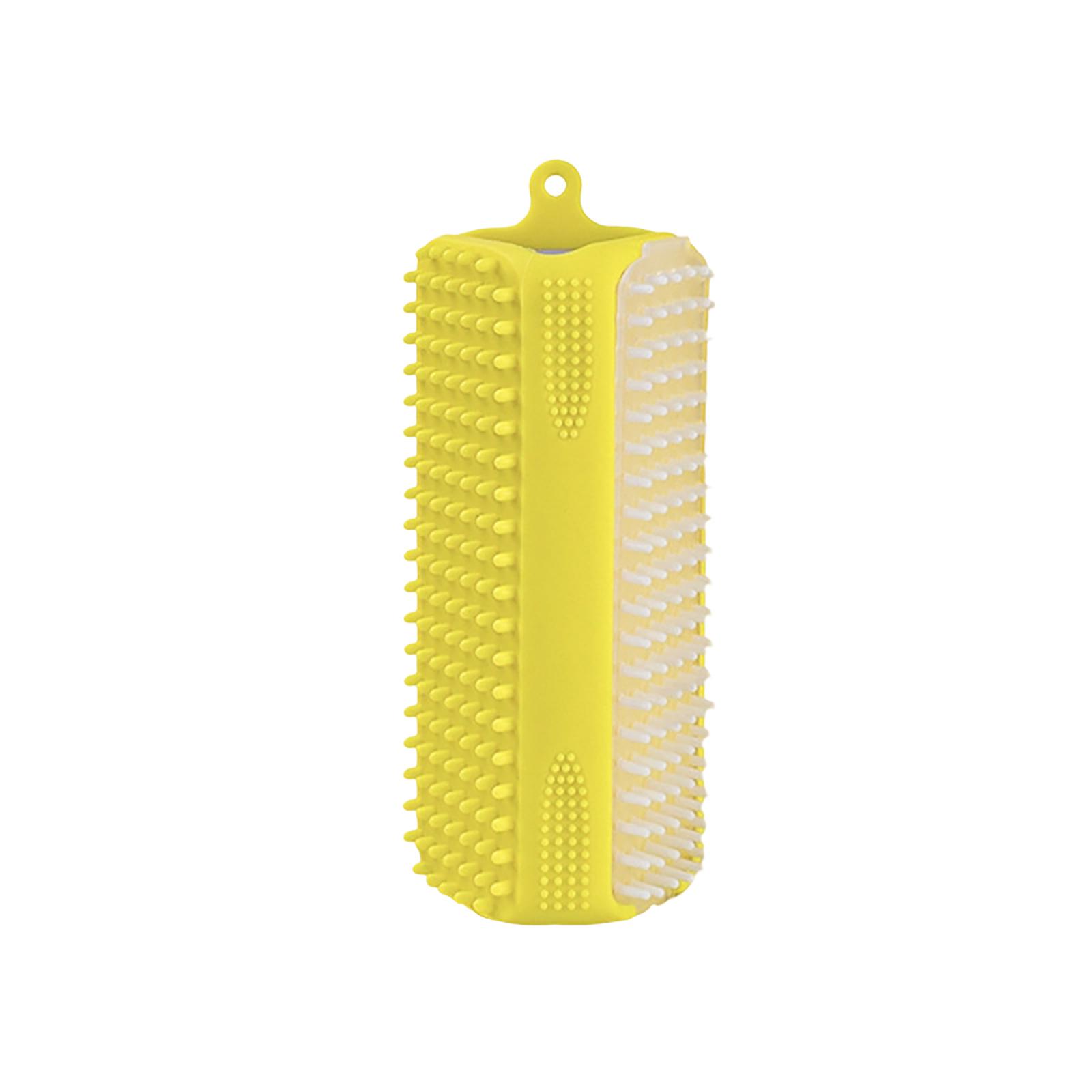 

Silicone Pet Brush For Cats & Dogs – Grooming, Bathing, And Massaging Tool To Remove Loose One Size жовтий