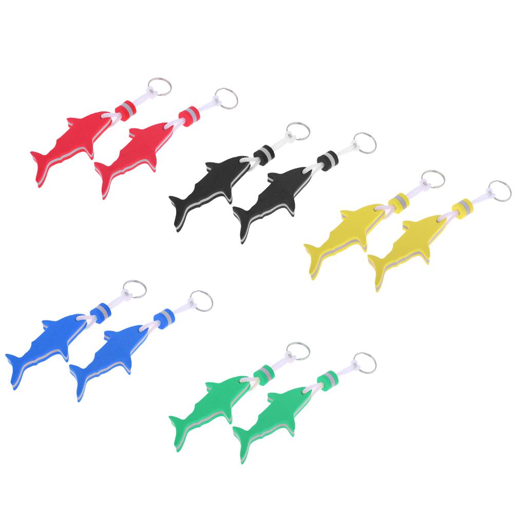 Shark Floating Keychain EVA Foam Water Key Float Key Ring for Canoeing Sailing Surfing Seaside